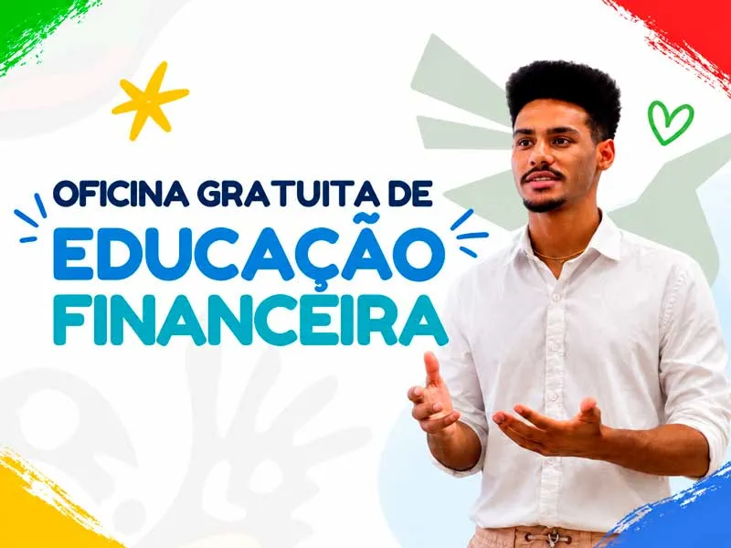 Arte da oficina gratuita de Educação Financeira